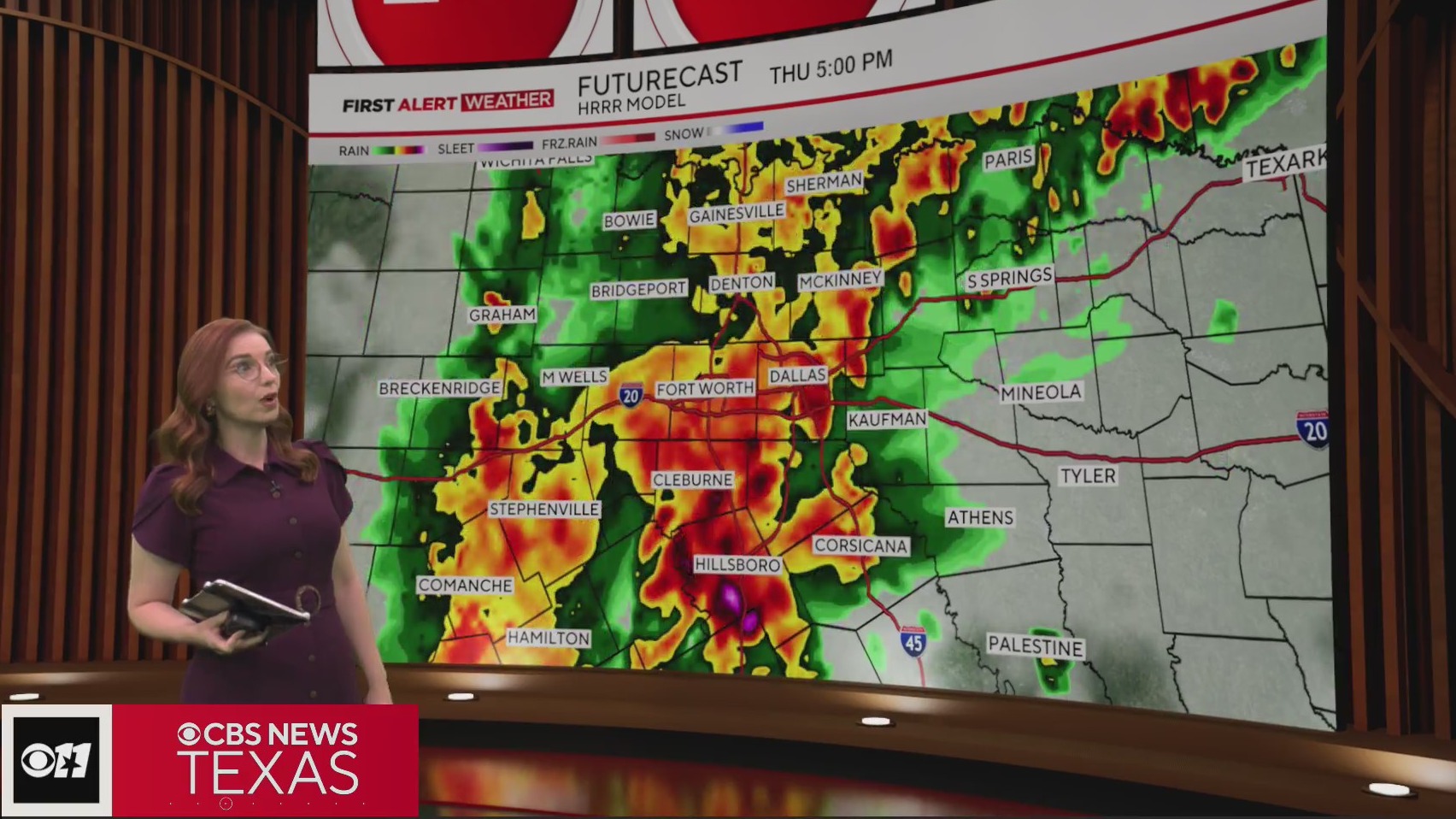 Heavy rain, storms continue off and on in North Texas into Thursday night