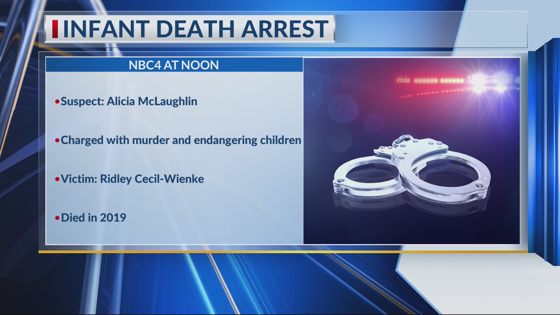 Hilliard woman arrested in connection to 2019 death of infant