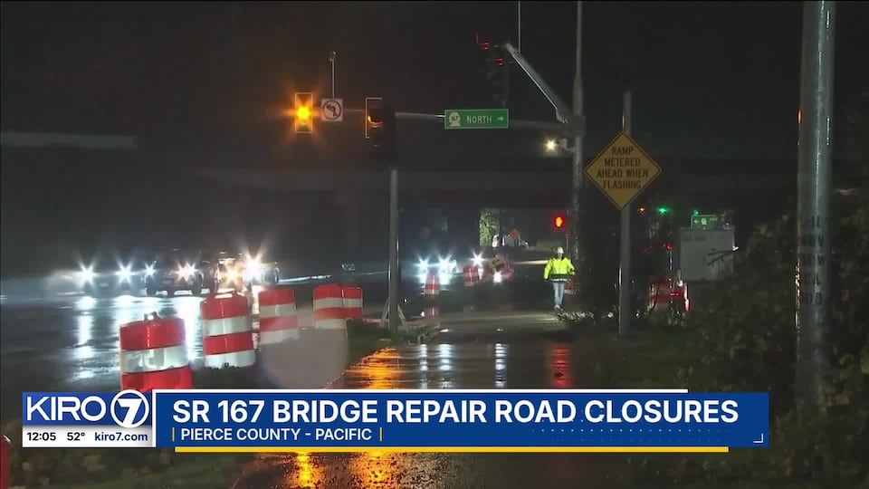 VIDEO: SR 167 Bridge Repair road closures