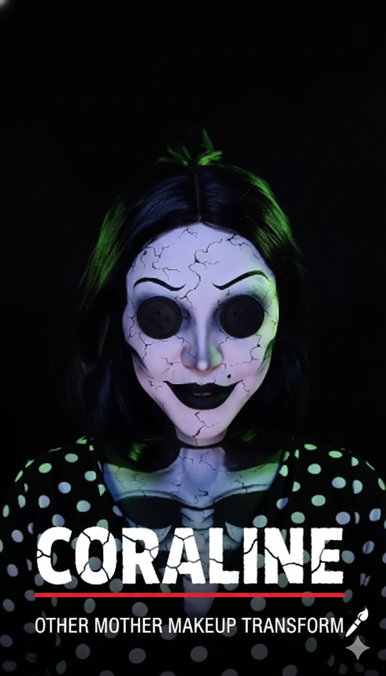 Transform Into the Other Mother Makeup Look That Will Haunt Your Dreams