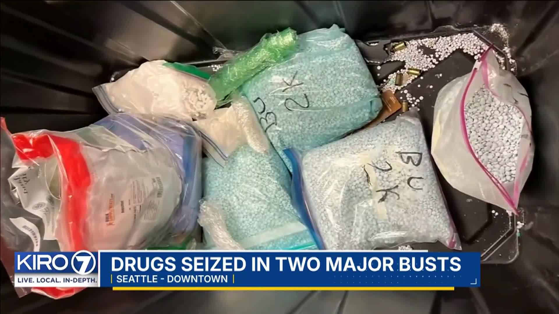 Two drug busts seize massive amounts of fentanyl in Western Washington