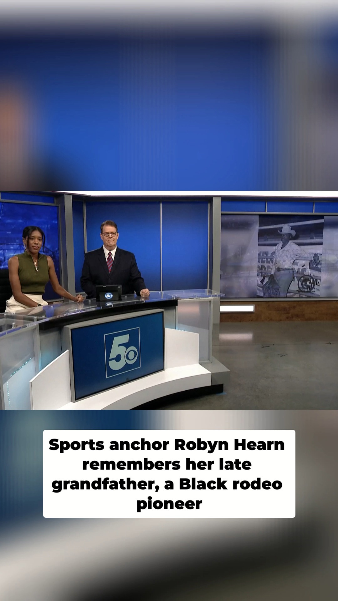 Sports anchor Robyn Hearn remembers her late grandfather, a Black rodeo ...