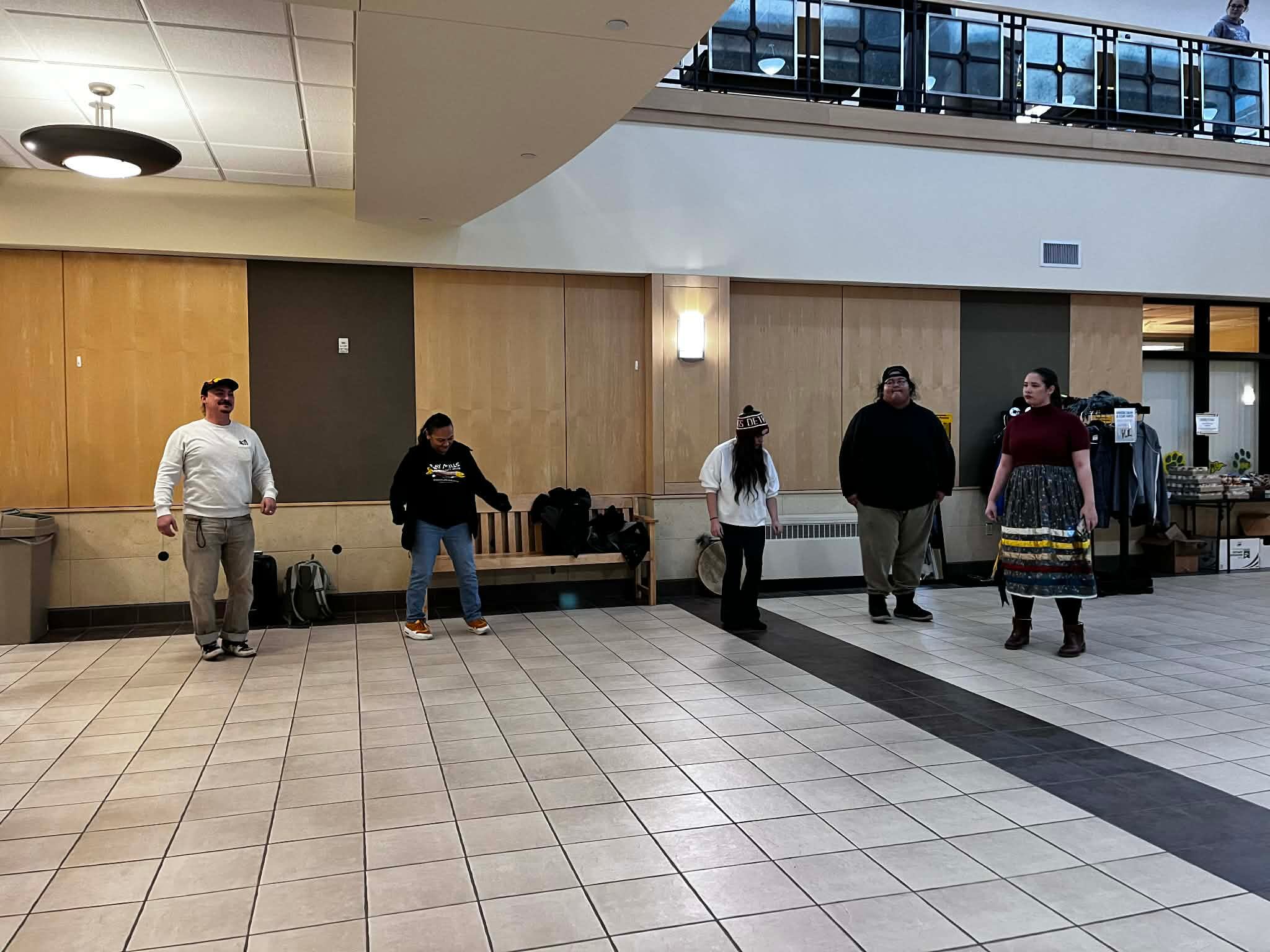 NMU Center for Native American Studies holds flash mob at Hedgcock Building
