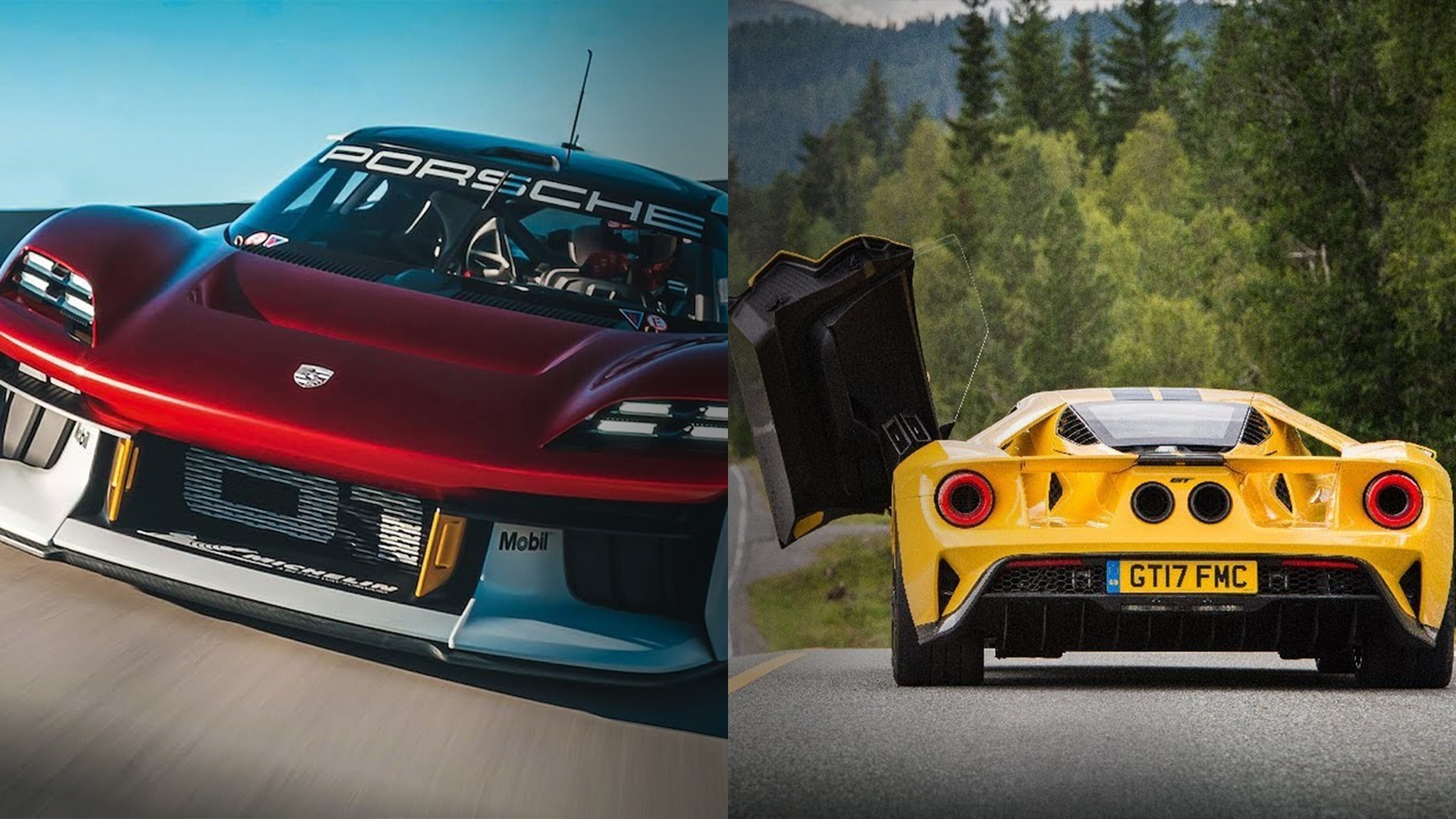 Porsche Mission R vs Ford GT
