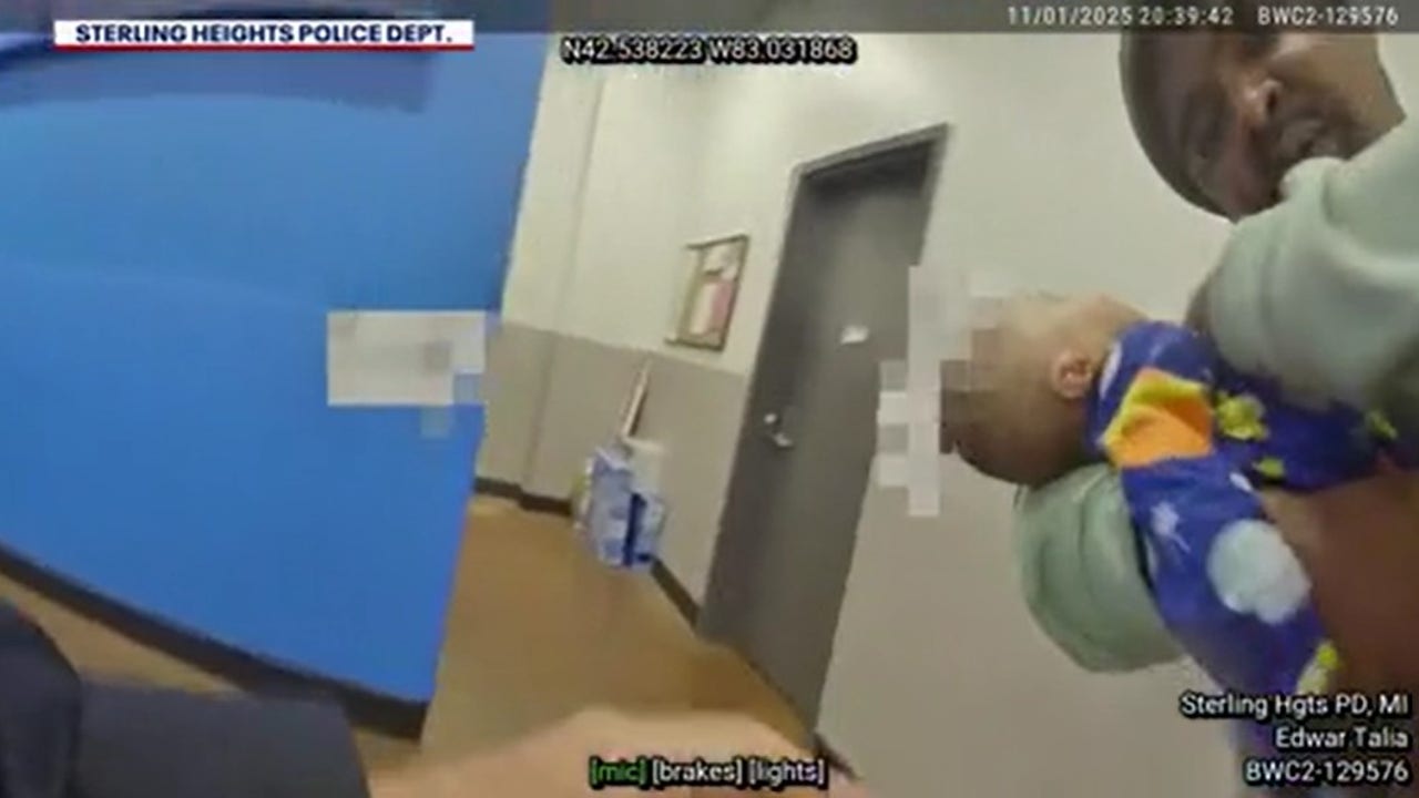 Sterling Heights police officer saves choking baby while on duty