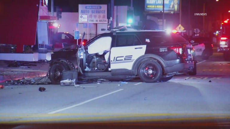 Alhambra police officer dies after pursuit ends in high-speed collision