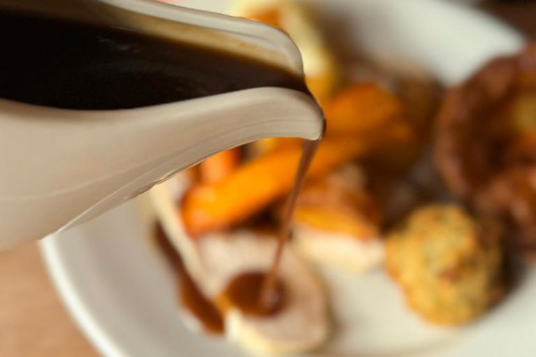 Christmas dinner - gravy