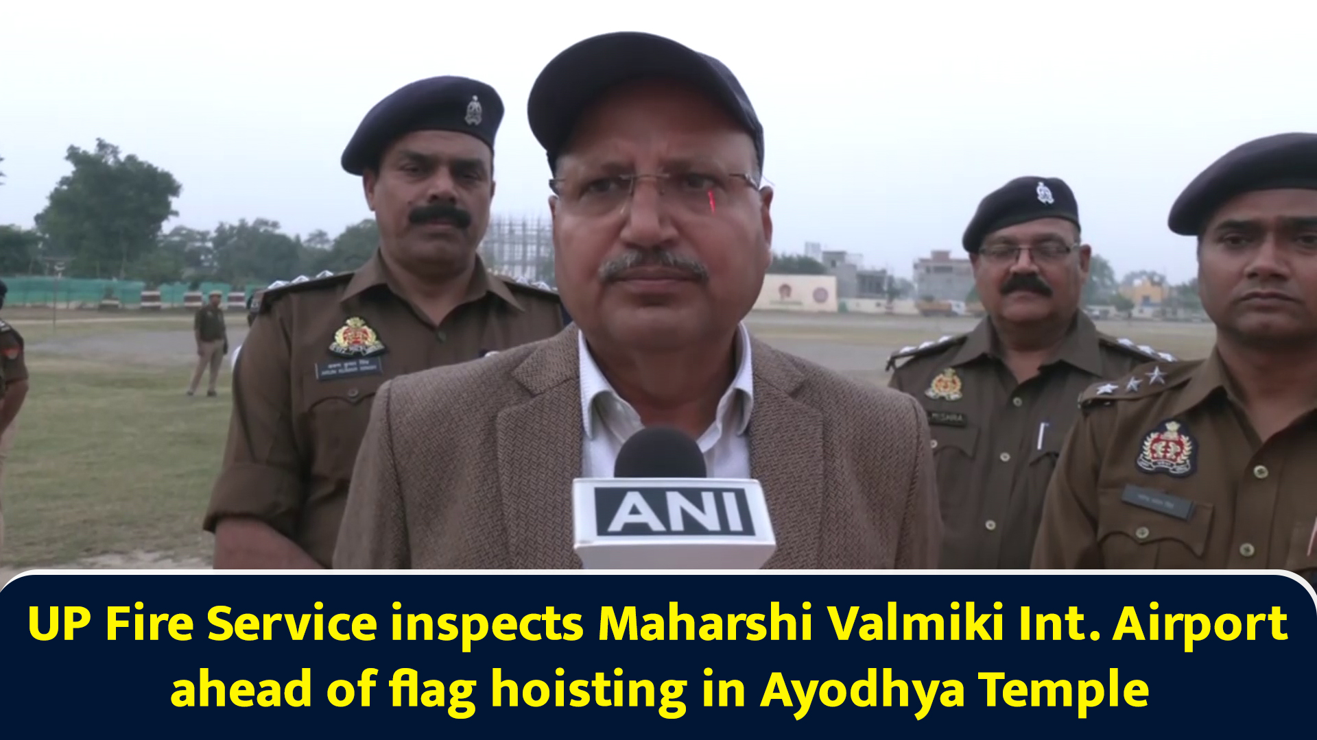 UP Fire Service inspects Maharshi Valmiki Int. Airport ahead of flag ...