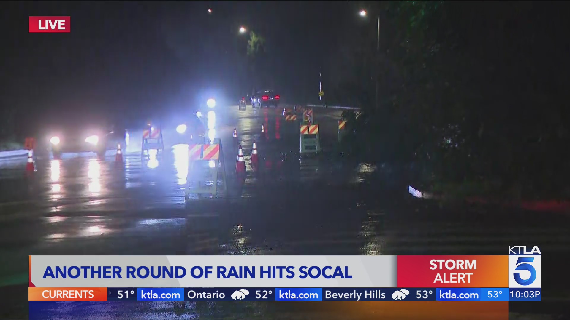 Another round of rain hits SoCal