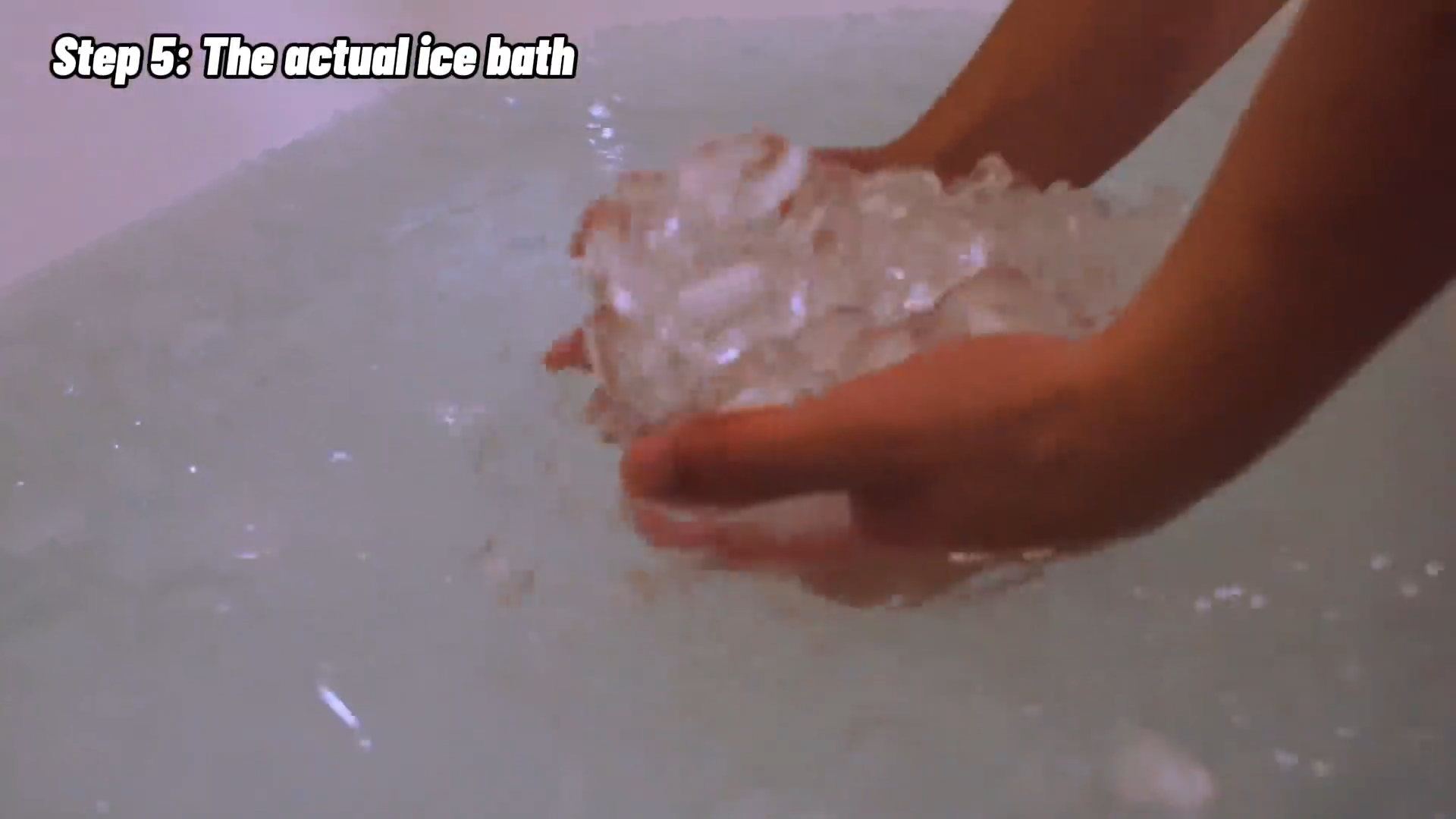 Spending one hour in ice