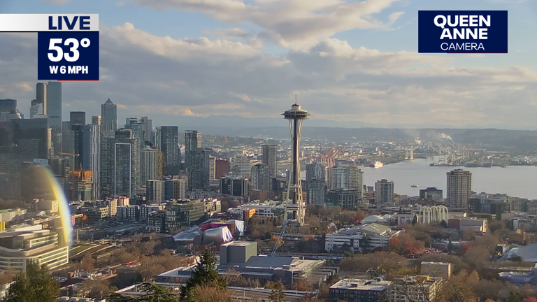 Seattle weather: Mostly cloudy and dry Friday, showers north
