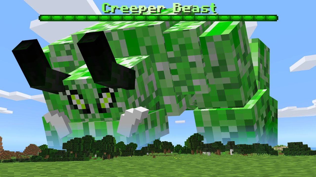 Minecraft if there were creeper boss mobs