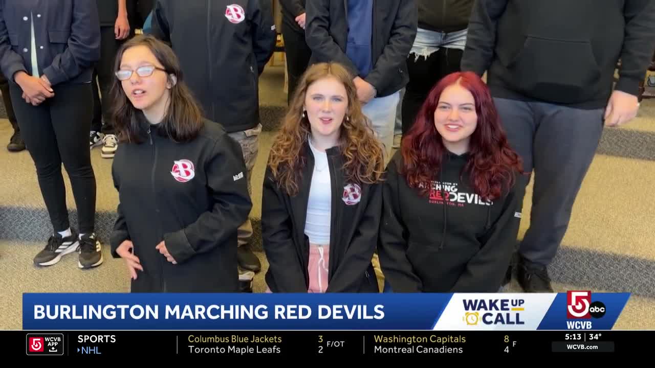 Wake Up Call from Burlington High School Marching Red Devils