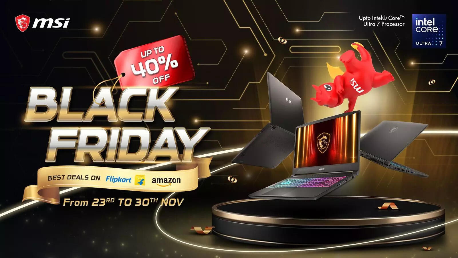 MSI announces Black Friday Sale with up to 40% off on laptops