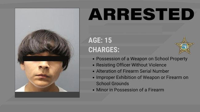 Florida student arrested after bringing loaded firearm, knife to high ...