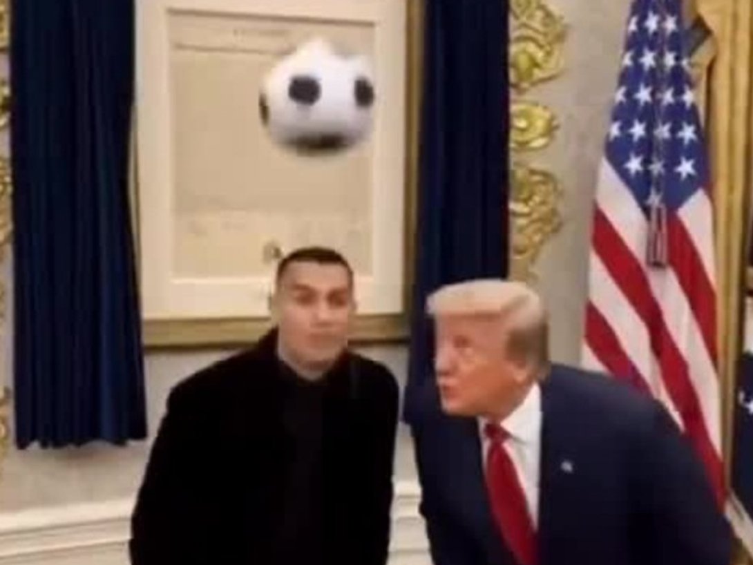 Fußball mit Ronaldo: Trump postet bizarres KI-Video