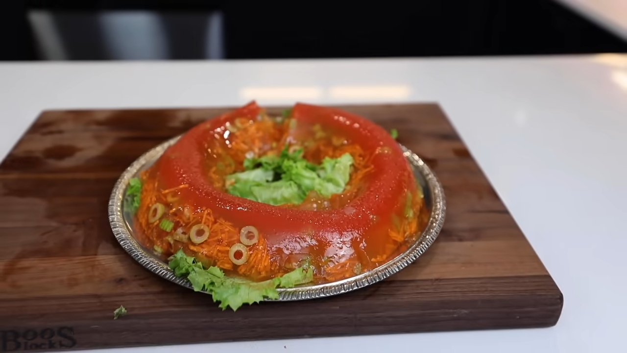 The grossest recipe ever? Making vintage tomato aspic from 1964
