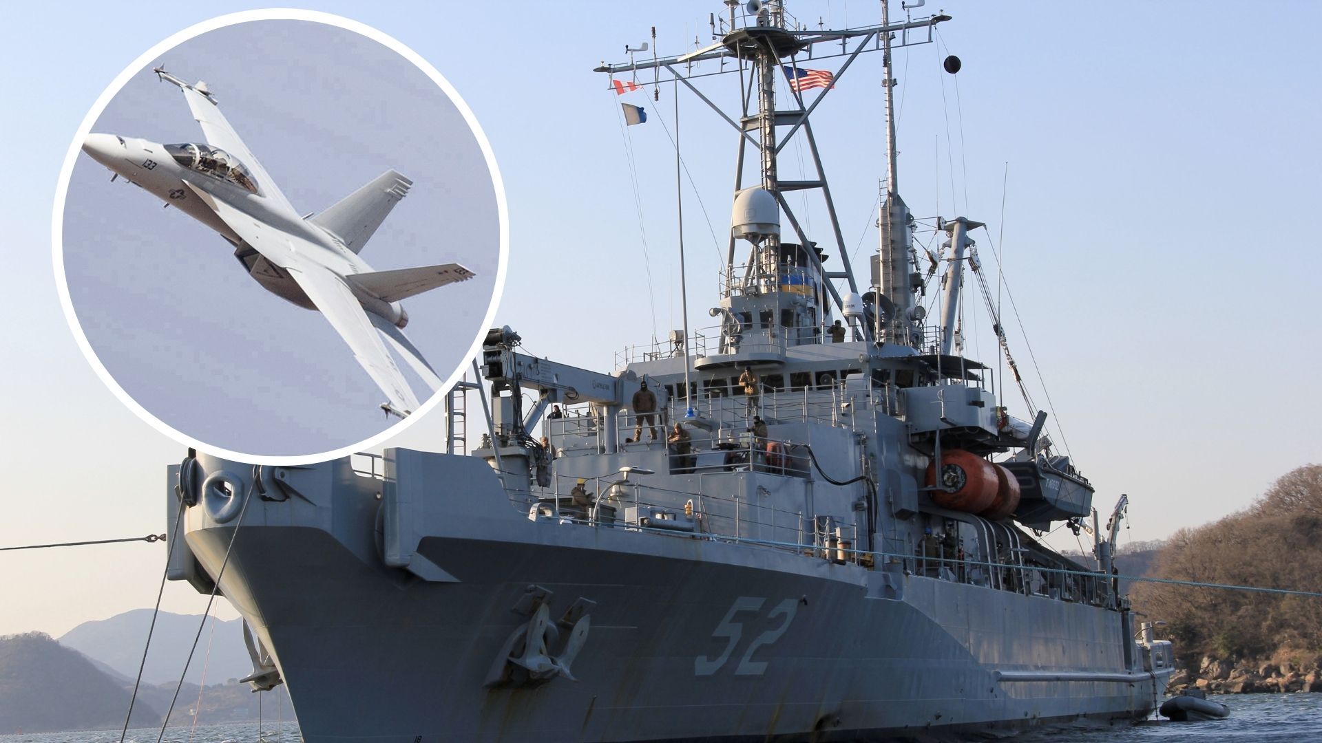 3,300-ton US salvage ship deployed to lift crashed jet, Seahawk in ...