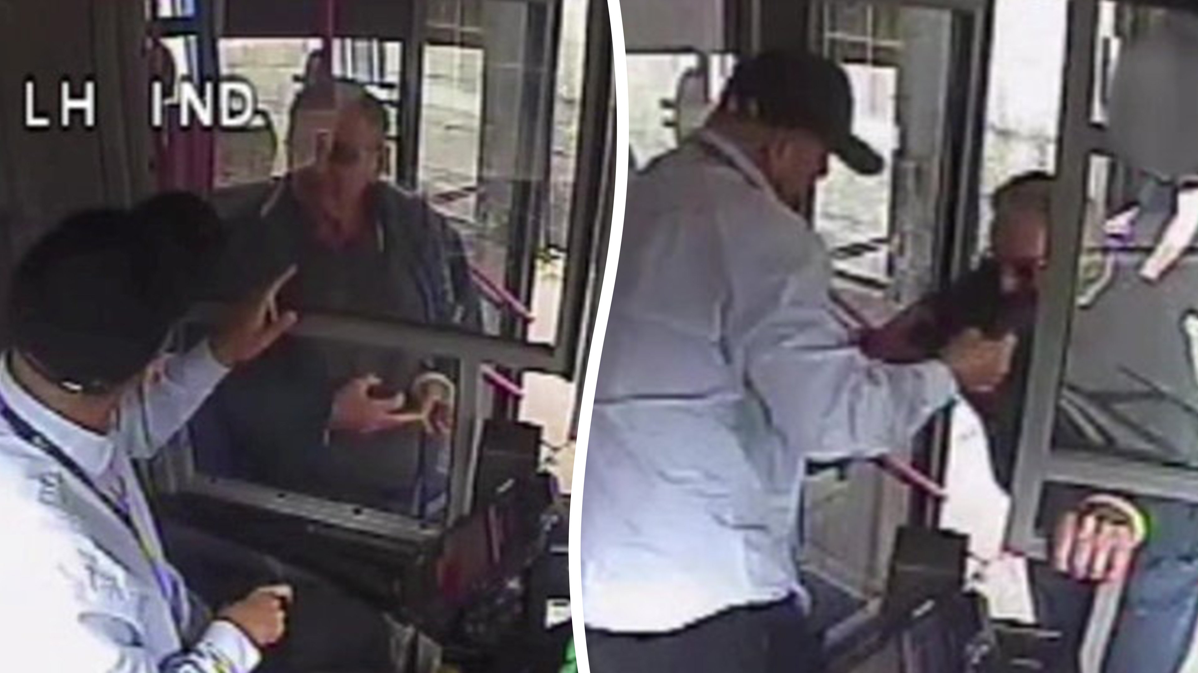 Bus driver shoves pensioner into street during argument over cyclist