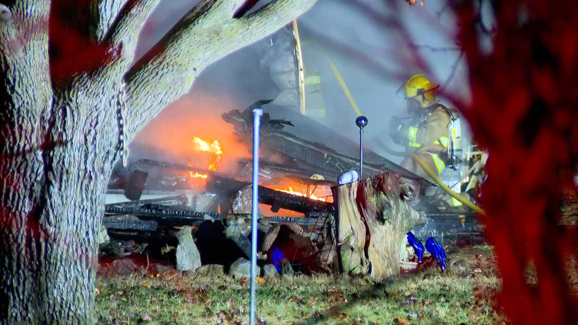 House destroyed in early morning fire near Woodward