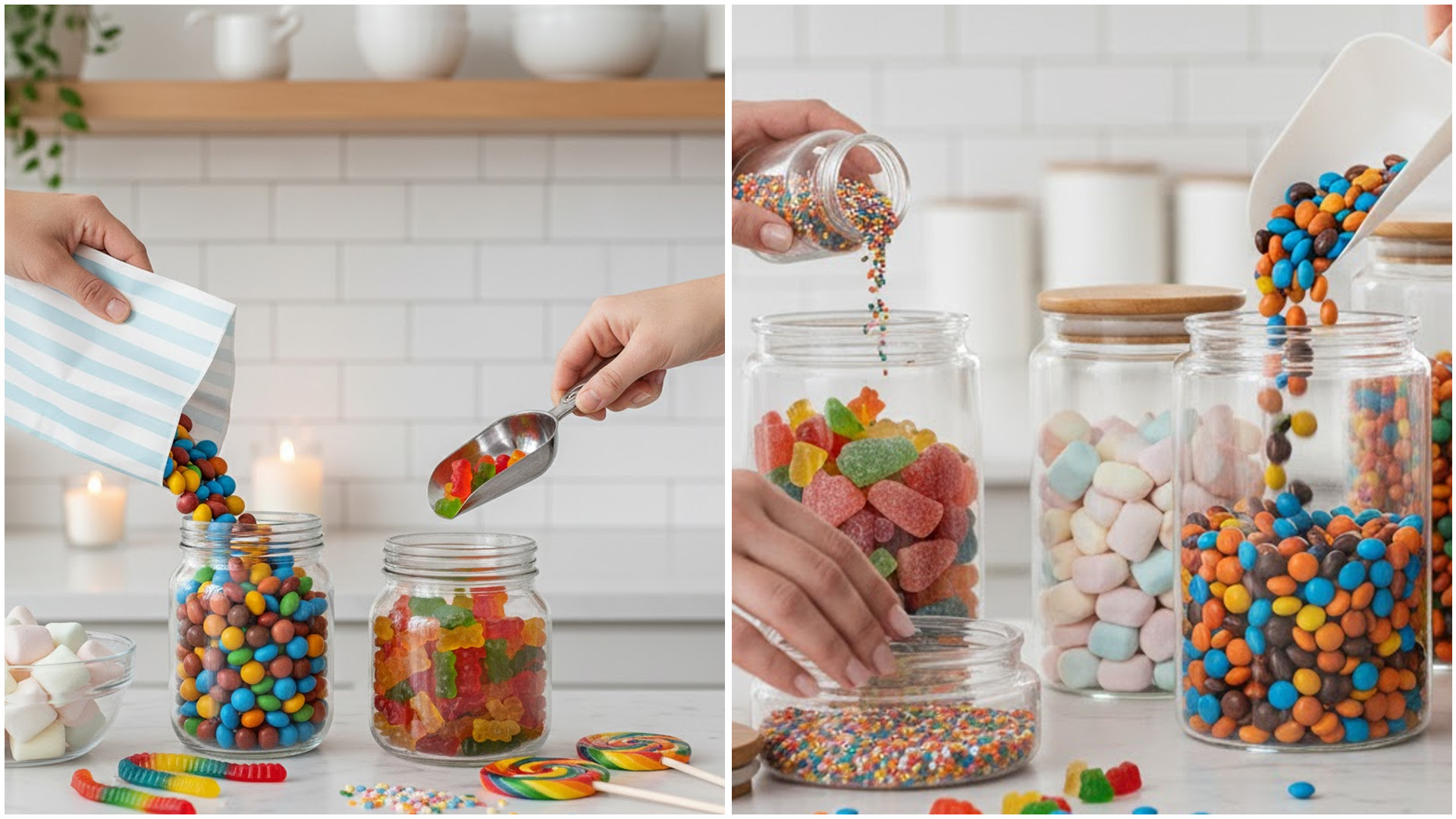 Satisfying Candy Movements and Sounds