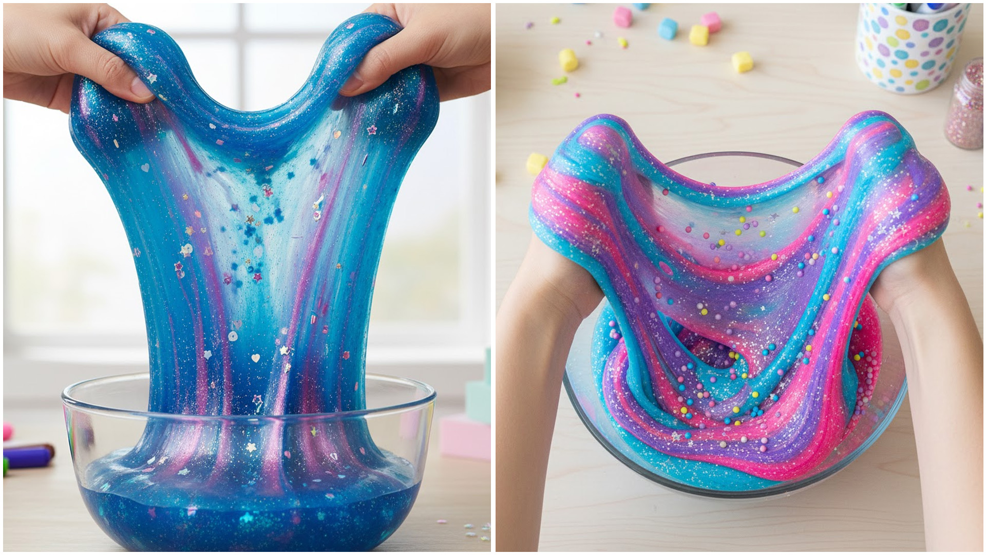 Playing with Slime Slowly and Gently