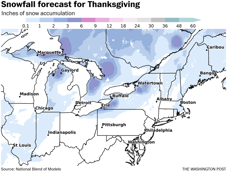 Will your Thanksgiving be rainy and cold? An early look at the holiday ...