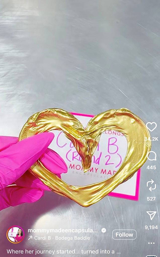 Cardi B Turns Baby No. 4's Umbilical Cord Into Gold Pendant