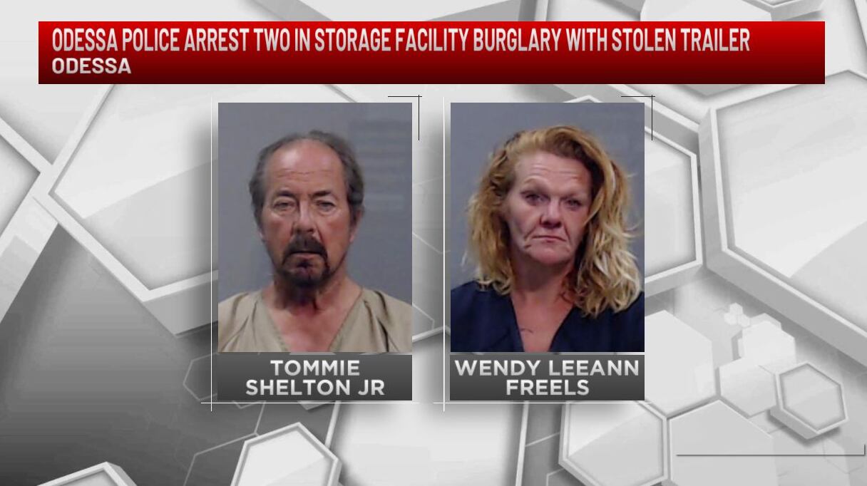 Odessa police arrest two in storage facility burglary with stolen trailer