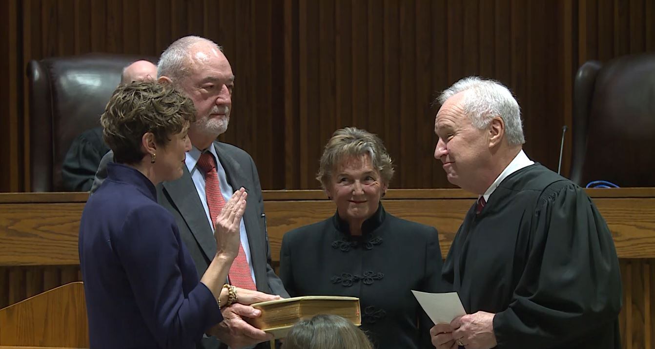 Kansas Supreme Court formally swears in newest high court member
