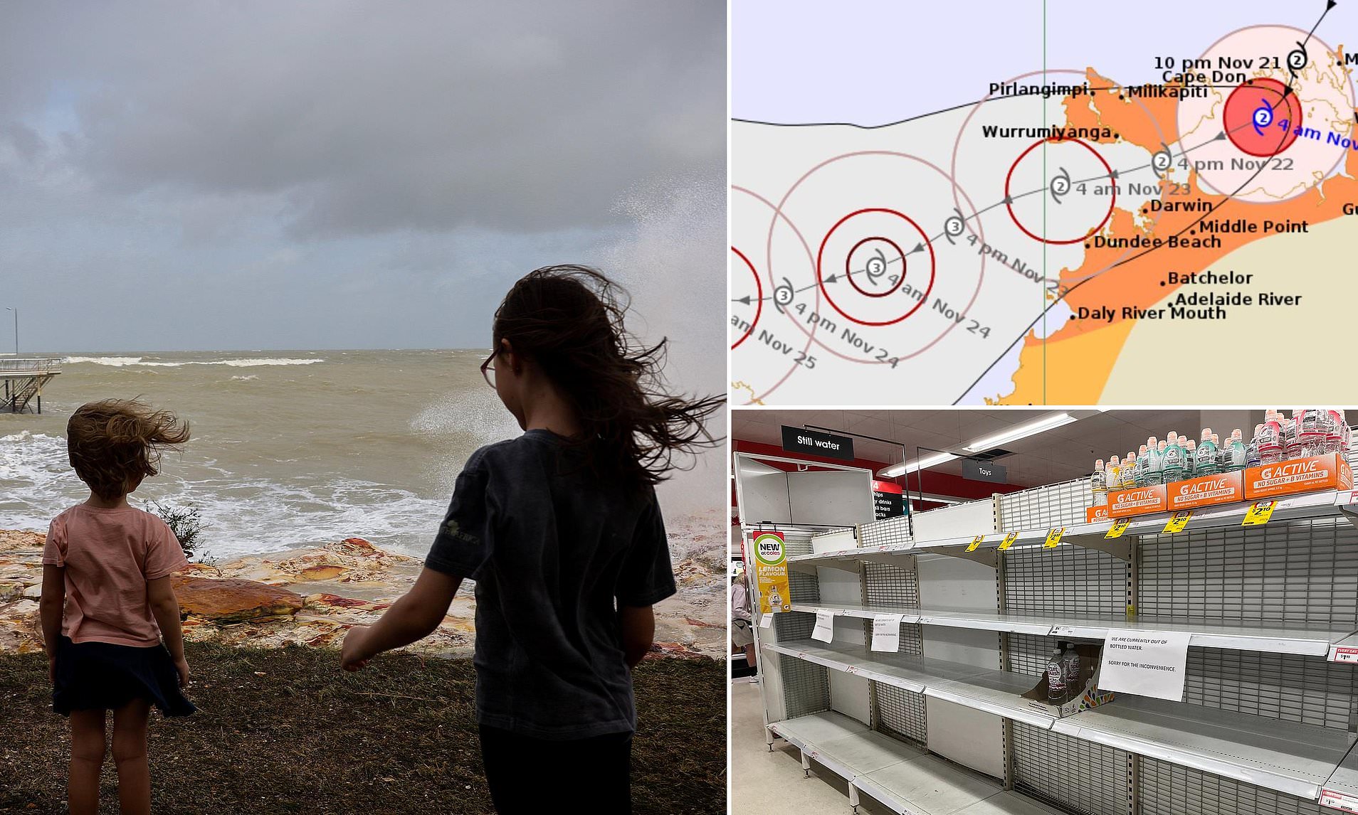 Thousands brace for impact as tropical cyclone bears down on Darwin ...