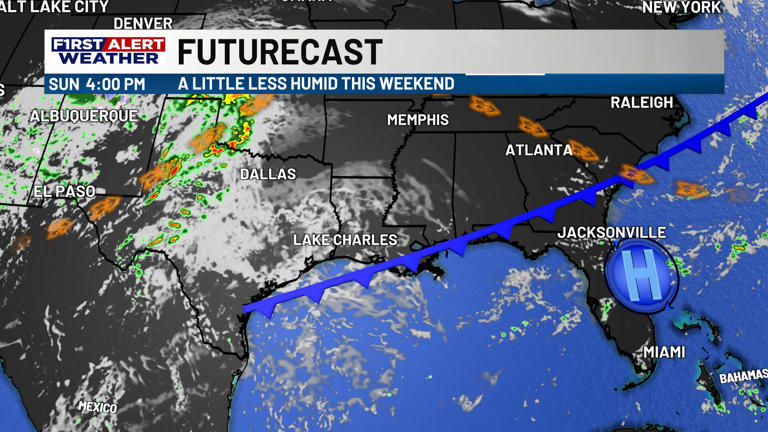 FIRST ALERT FORECAST: Front brings a couple showers early Saturday ...