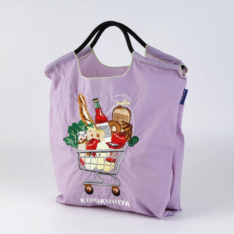 2点新品　ボールアンドチェーン　紀ノ国屋　限定完売　エコバッグ　キノクニヤ　ロゴ 6050円刺繍バッグが素敵すぎる！」紀ノ国屋×ボールアンドチェーン2色