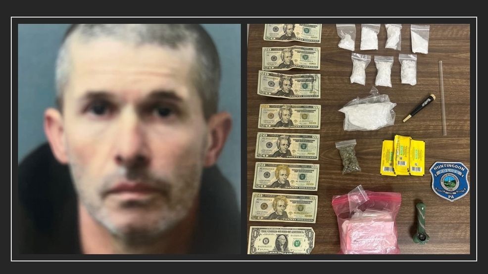Police: Traffic stop leads to drug charges in Huntingdon Co.