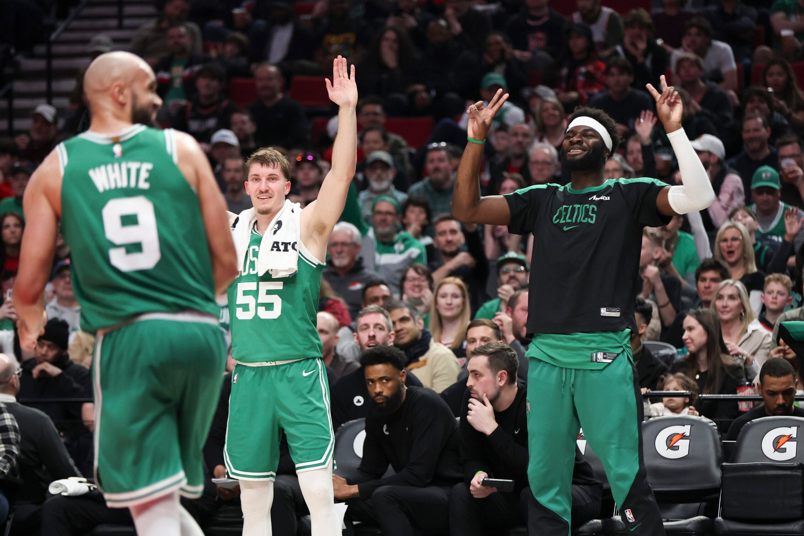 Neemias Queta, Derrick White discuss Celtics’