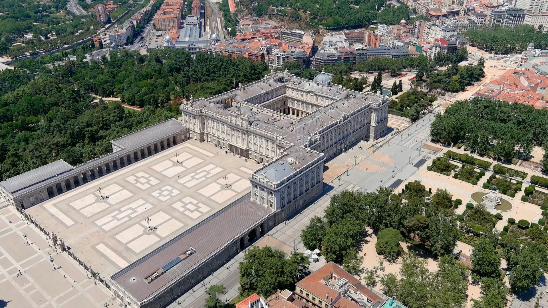 Madrid's Royal Palace: Drone Discovers Spain's Regal Legacy. - Worldwide