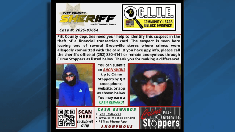 Pitt County deputies seek public's help to identify suspect in ...