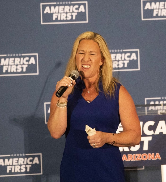 Polarizing photos from Marjorie Taylor Greene’s controversial career