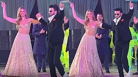 Netra Mantena-Vamsi Gadiraju Sangeet: Ranveer Singh Dances With Donald