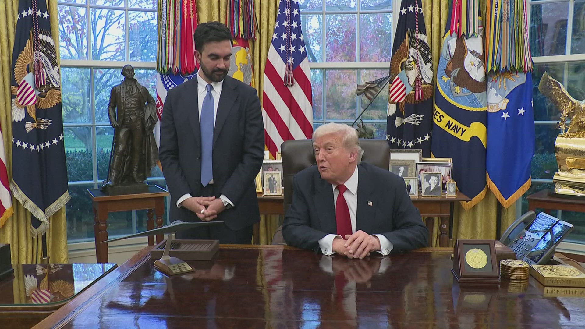 New York City Mayor-elect Zohran Mamdani meets with President Trump at ...