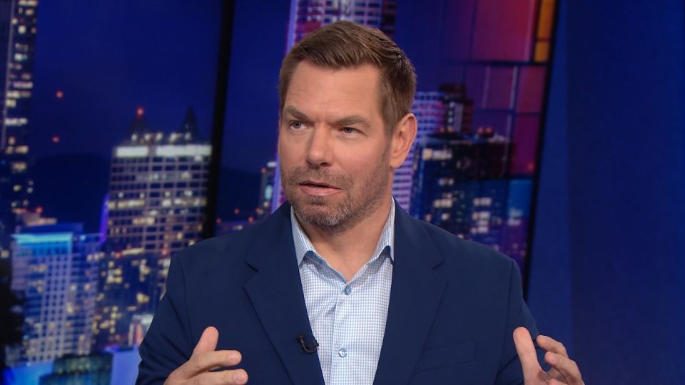 Rep. Eric Swalwell reacts to MTG’s resignation