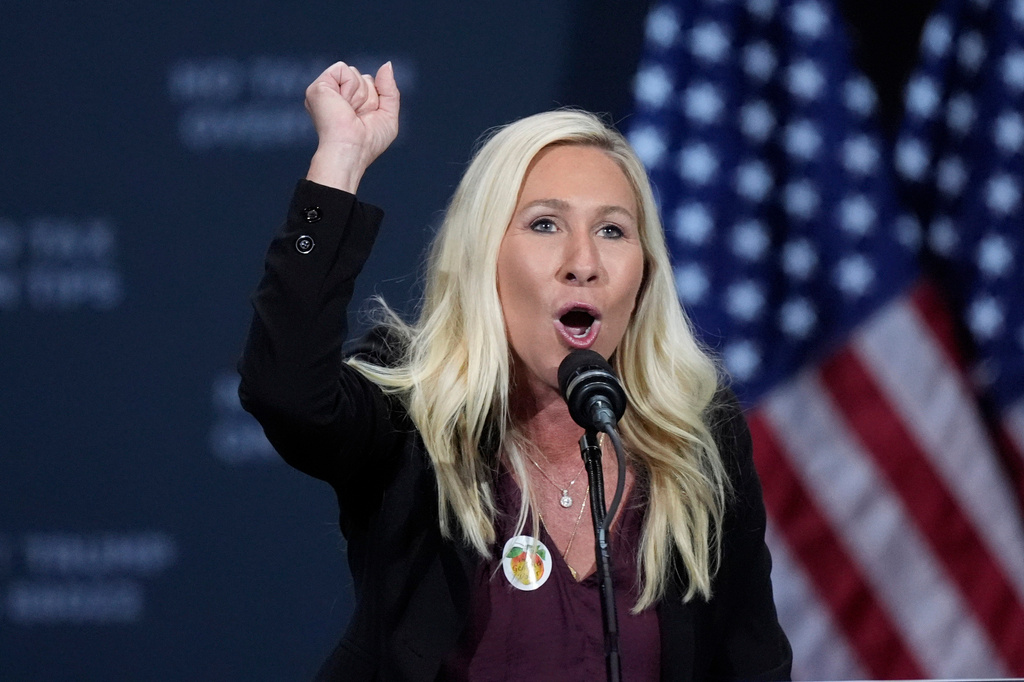Rep. Marjorie Taylor Greene of Georgia, former Trump loyalist, says she ...