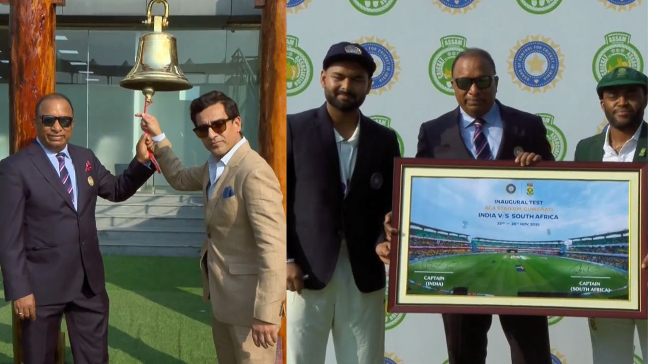 BCCI President Mithun Manhas and Devajit Saikia ring the bell, present ...