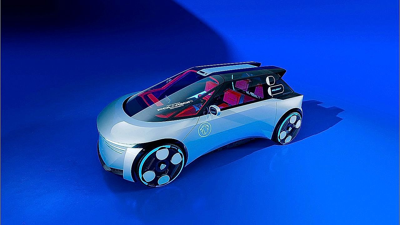Peugeot presents 'Polygon', a futuristic electric concept car with ...