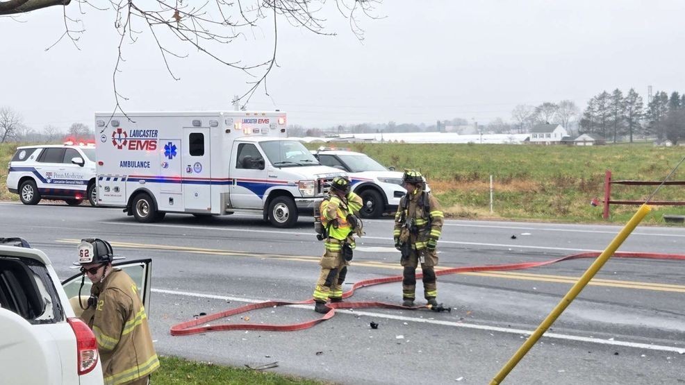 Emergency crews respond after vehicle crash left at least 1 trapped in ...