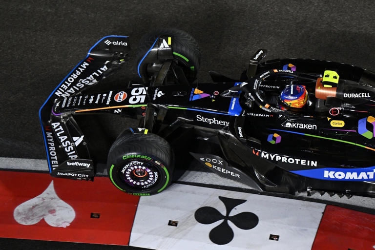 Sainz at risk of losing third on grid for Las Vegas GP after Stroll ...