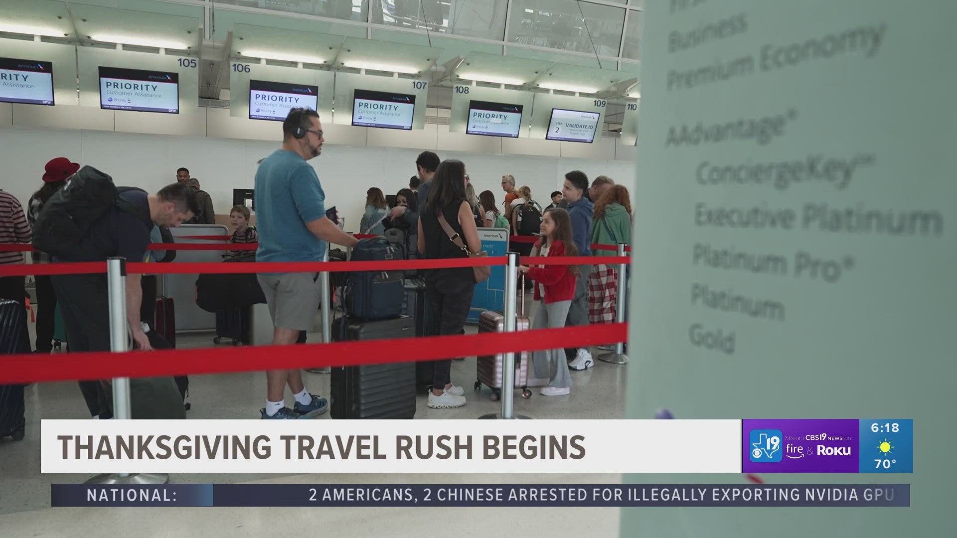 Thanksgiving travel rush begins