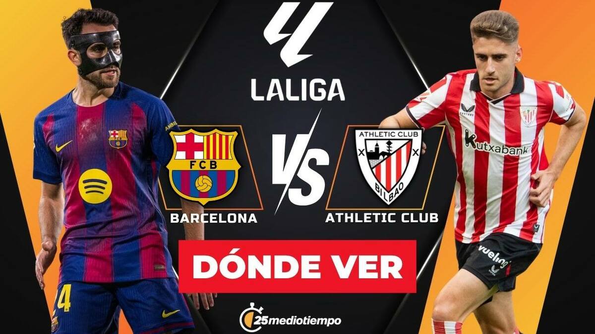 Barcelona vs Athletic EN VIVO: Partido de LaLiga HOY ONLINE 2025