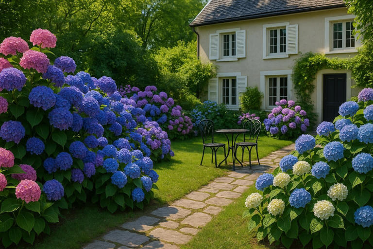 22 idées de jardins d’hortensias faciles pour transformer un extérieur ...