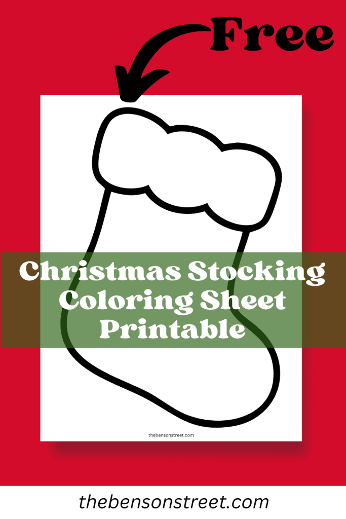 Free Printable Christmas Stocking Outline: Kids Craft for Free Printable Outline Christmas Stocking Template